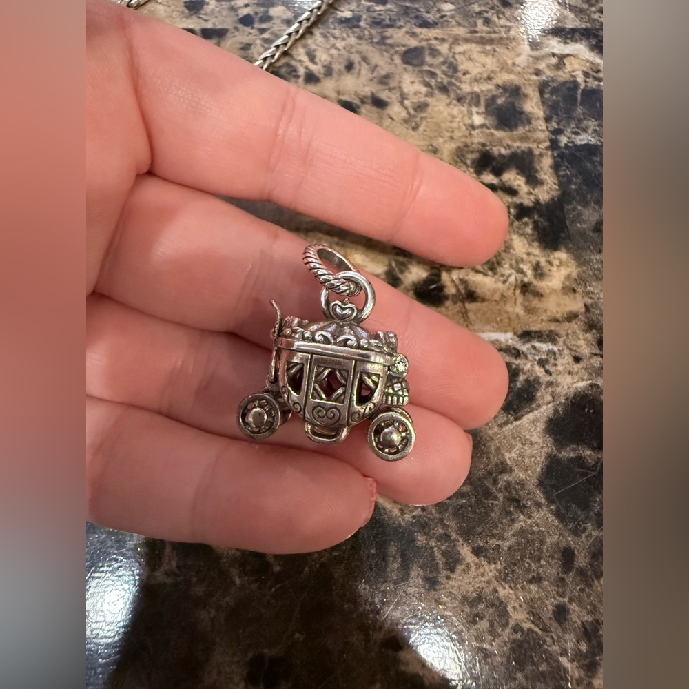 Rare Retired Brighton Amulet Necklace with Carriage & Carousel Charms - Picture 14 of 15